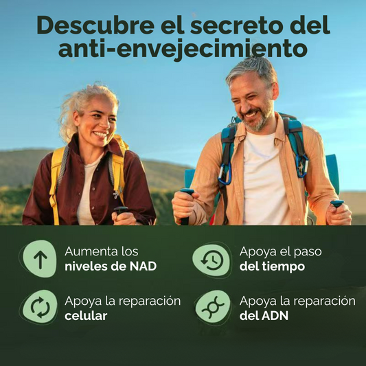 Nicotinamide Riboside + Resveratrol | Energía Celular y Antienvejecimiento Natural